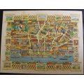 Colour Pictorial Map of Liverpool on Board