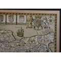 Map of Kent with Her Cities and Earles Described by John Speed, 1611, Reproduction print