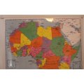 2009 Africa Political Wall Map, Laminated, with Battens