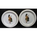 John Dewar White Label Whiskey Pair of Small Dishes
