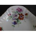 Vintage Royal Doulton Floral Pattern Bone China Trinket Dish 1952