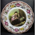 Selling Grapes Decorative Wall Plate by Gloria Fine Porcelain Bayreuth, Bavaria