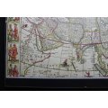 Asia Noviter Delineata Map by W Blaeu, 1630 - Framed Reproduction Print