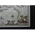 India Quae Orientalis Dicitur Map by W Blaeu 1638 - Framed Reproduction Print