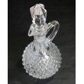 Classic Style Cut Glass Vinegar Flask with stopper.
