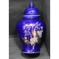Japan Ginger Jar Blue with Pheasant Design