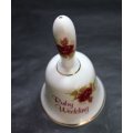Ruby Wedding English Bone China Hand Bell by Fenton China Company