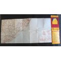 1955 Shell Road Map of Southern Africa Folded Map Section 2