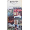 Vintage Folded Map of Britain and Northern Ireland for Tourists 1973