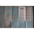 Vintage Folded Map of Britain and Northern Ireland for Tourists 1973
