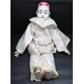 Porcelain Pierot Clown Figurine