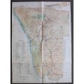 Vintage Namibia Folded 1994 Road Map