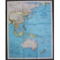National Geographic Folded Map of Asia Pacific November 1989
