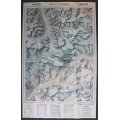 National Geographic Folded Map of Mount Everest November 1988