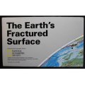 National Geographic Folded Map The Earth`s Fractured Surface April 1995.