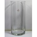 Tall Round Pasabache Glass Vase, Made In Turkey