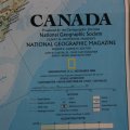 National Geographic Folded Map Canada November 1985