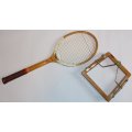 Dunlop Maxply Wooden Tennis Racquet with Frame.