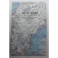 National Geographic Folded Map Arctic Ocean Oct 1971
