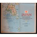 National Geographic Folded Map Japan June 1984