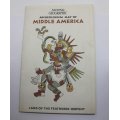 National Geographic Folded Map Archaeological Map Of Middle America Oct 1968