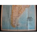 National Geographic Folded Map of South America Aug 1992