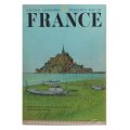 Vintage National Geographic Folded Map of France June 1971
