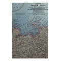 Vintage National Geographic Folded Map of The Eastern Soviet Union March 1967