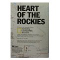National Geographic Folded Map of The Heart Of The Rockies July 1995