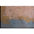 National Geographic Folded Map of The South East USA Oct 1975