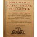 Codex Batavus by Eduard Van Zurk Third Edition 1738 Hardcover Book