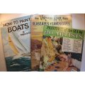Set of 3 Seascapes, Boats and Landscape Painting Walter Foster Art Softcover Books