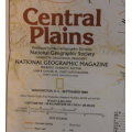 National Geographic Folded Map of The Central Plains of the USA September 1985