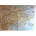 National Geographic Folded Map of Northern Approaches February 1985