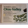 National Geographic Folded Map of the Ohio Valley December 1985