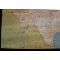 National Geographic Folded Map of The South Central States of the USA, Oct 1974