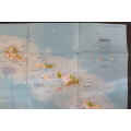 National Geographic Folded Map of Hawaii, April 1976