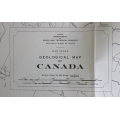 Dept of Mines and Technical Survey Geological Folded Map of Canada 1955