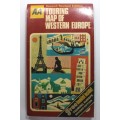 AA Touring Map Of Western Europe Folded Map 2nd Revised Edition 1976