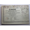 Vintage National Geographic Folded Map of Europe June 1969