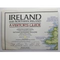 National Geographic Folded Map of Ireland and Northern Ireland April 1981