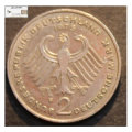 Germany 1975  2 Deutsche Mark Theodor Heuss Coins Circulated
