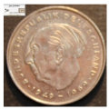 Germany 1975  2 Deutsche Mark Theodor Heuss Coins Circulated