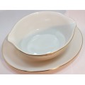 Legendary by Noritake Gravy Bowl and Attached Underplate Willen 4044 Pattern