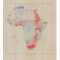 Vintage Surveys and Exploration Map of Africa 1909 1 x Map Digital Download