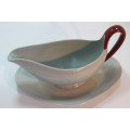 Wedgwood Gravy Boat and Saucer `Windsor Grey`