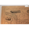 Antique Map of West Canada by John Tallis 1851