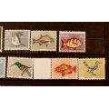 Ernst De Jong South Africa Series 1974 Fauna and Flora Set of Stamps Plus Variants