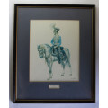 Cavalry Officer Great Britain 1845 by Wolfgang Tritt Framed Reproduction Print.