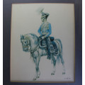 Cavalry Officer Great Britain 1845 by Wolfgang Tritt Framed Reproduction Print.